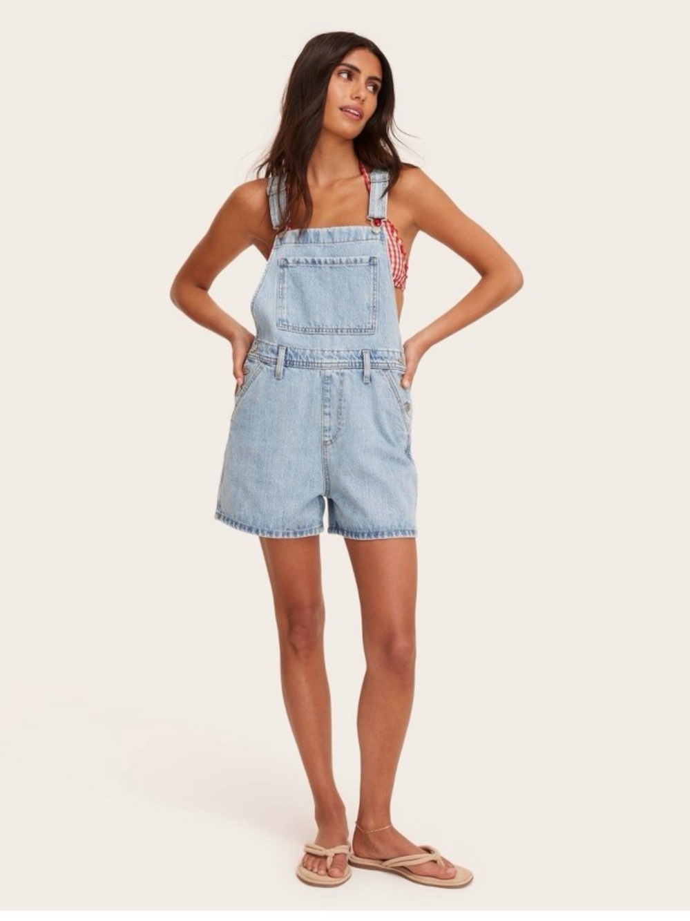 Parke x Target lDenim Short Overalls